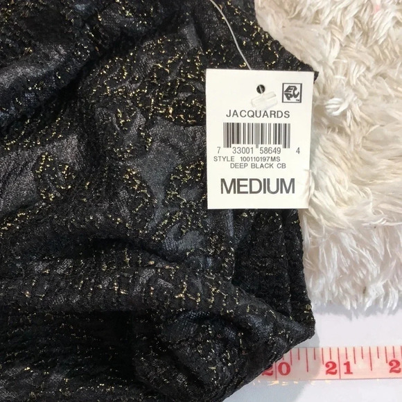 JM COLLECTION Black Embossed Floral Blouse - Picture 6 of 9